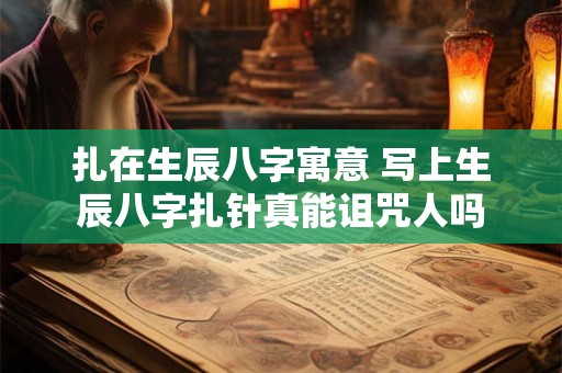 扎在生辰八字寓意 写上生辰八字扎针真能诅咒人吗