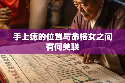 手上痣的位置与命格女之间有何关联