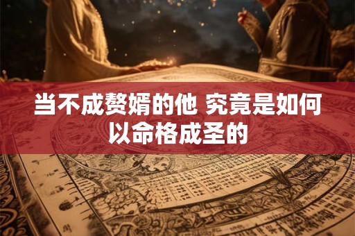 当不成赘婿的他 究竟是如何以命格成圣的