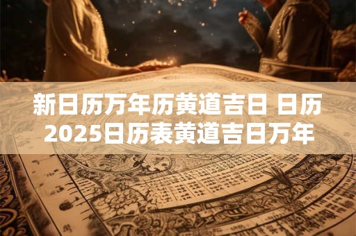 新日历万年历黄道吉日 日历2025日历表黄道吉日万年历搬新家