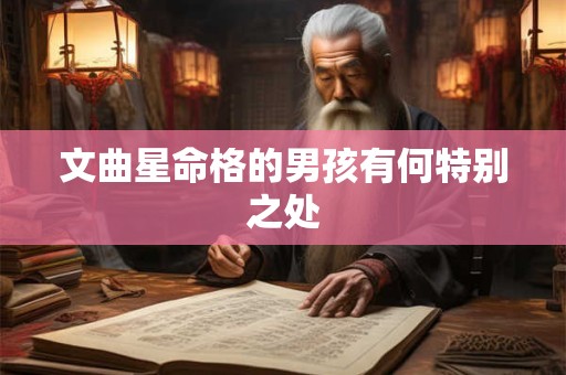 文曲星命格的男孩有何特别之处