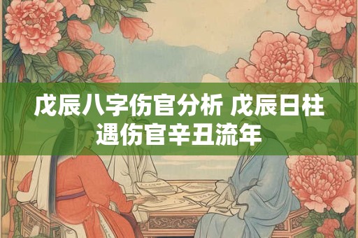 戊辰八字伤官分析 戊辰日柱遇伤官辛丑流年