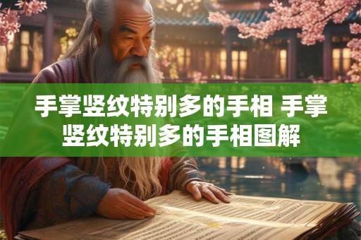 手掌竖纹特别多的手相 手掌竖纹特别多的手相图解