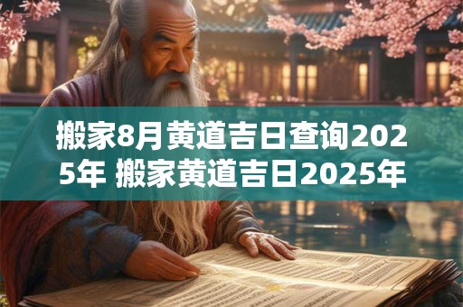 搬家8月黄道吉日查询2025年 搬家黄道吉日2025年8月搬家吉日吉时 搬家8月黄道吉日查询2025年 搬家黄道吉日2025年8月搬家吉日吉时