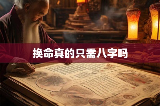 换命真的只需八字吗