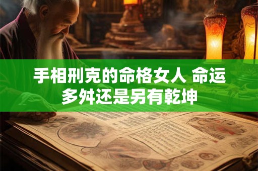 手相刑克的命格女人 命运多舛还是另有乾坤