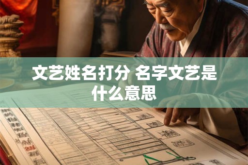文艺姓名打分 名字文艺是什么意思