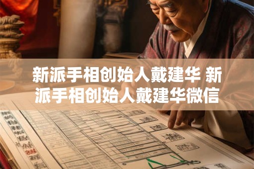 新派手相创始人戴建华 新派手相创始人戴建华微信