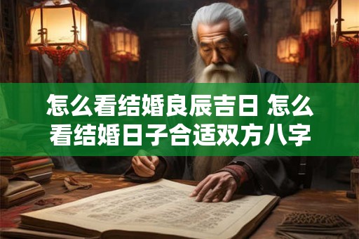 怎么看结婚良辰吉日 怎么看结婚日子合适双方八字