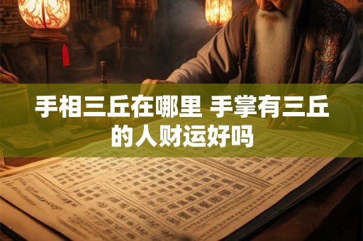 手相三丘在哪里 手掌有三丘的人财运好吗