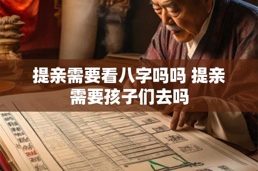 提亲需要看八字吗吗 提亲需要孩子们去吗