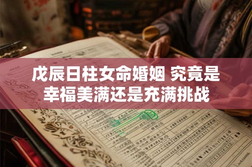 戊辰日柱女命婚姻 究竟是幸福美满还是充满挑战