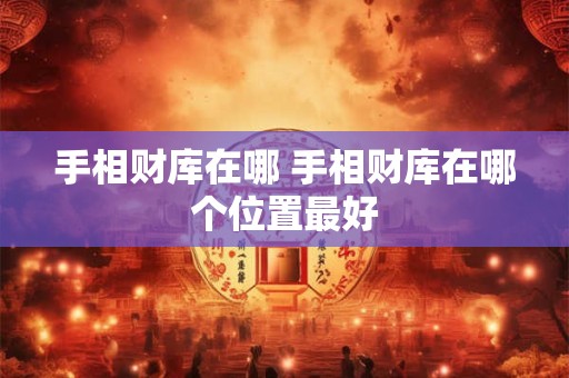 手相财库在哪 手相财库在哪个位置最好
