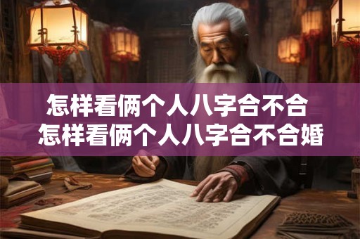怎样看俩个人八字合不合 怎样看俩个人八字合不合婚姻