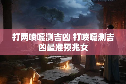打两喷嚏测吉凶 打喷嚏测吉凶最准预兆女