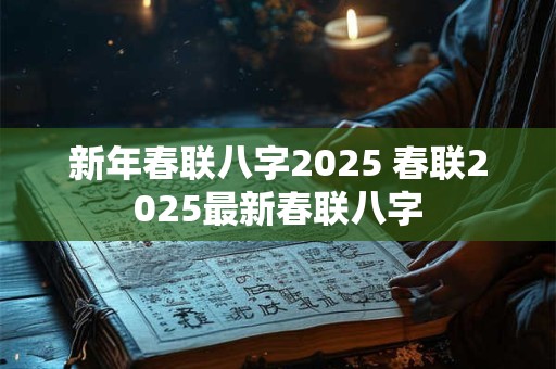 新年春联八字2025 春联2025最新春联八字