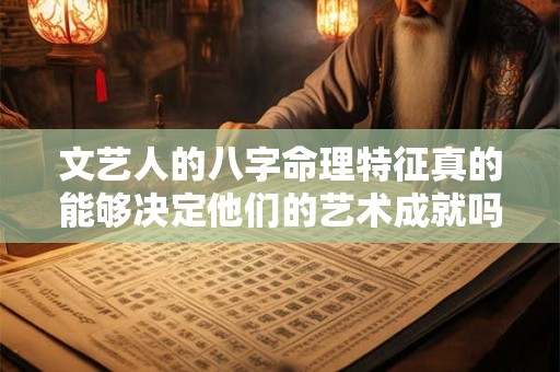详细阅读:文艺人的八字命理特征真的能够决定他们的艺术成就吗 文艺人的八字命理特征真的能够决定他们的艺术成就吗