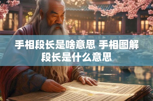 手相段长是啥意思 手相图解段长是什么意思