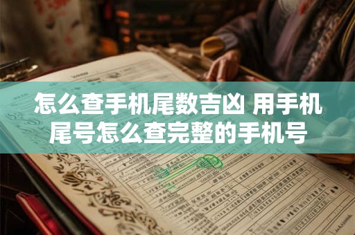 怎么查手机尾数吉凶 用手机尾号怎么查完整的手机号