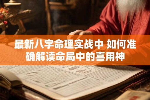 最新八字命理实战中 如何准确解读命局中的喜用神