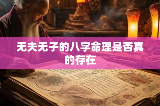 无夫无子的八字命理是否真的存在