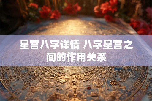 星宫八字详情 八字星宫之间的作用关系