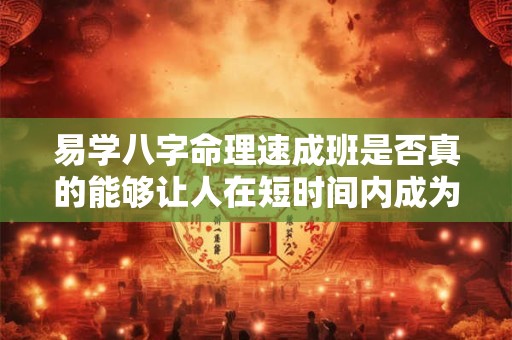 易学八字命理速成班是否真的能够让人在短时间内成为命理大师