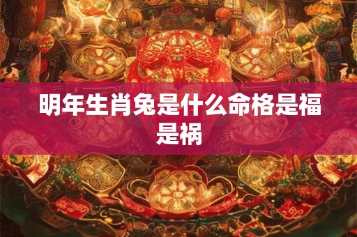 明年生肖兔是什么命格是福是祸