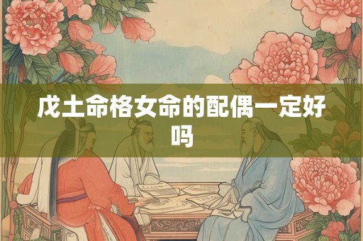 戊土命格女命的配偶一定好吗