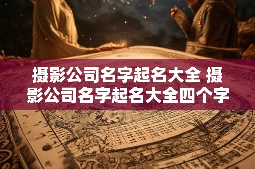 摄影公司名字起名大全 摄影公司名字起名大全四个字