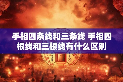 手相四条线和三条线 手相四根线和三根线有什么区别