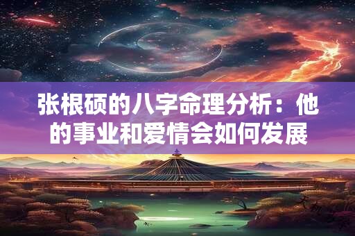 张根硕的八字命理分析：他的事业和爱情会如何发展