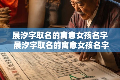 晨汐字取名的寓意女孩名字 晨汐字取名的寓意女孩名字怎么取