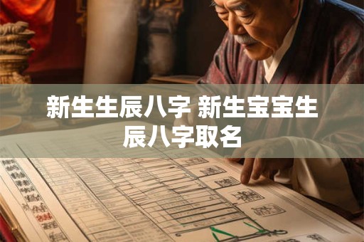 新生生辰八字 新生宝宝生辰八字取名