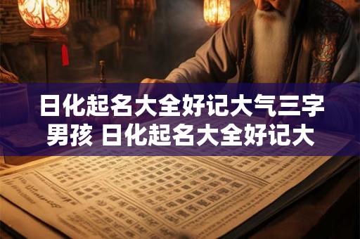 日化起名大全好记大气三字男孩 日化起名大全好记大气三字男孩女孩