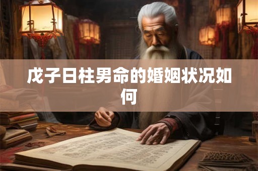 戊子日柱男命的婚姻状况如何