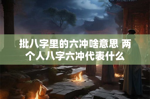 批八字里的六冲啥意思 两个人八字六冲代表什么