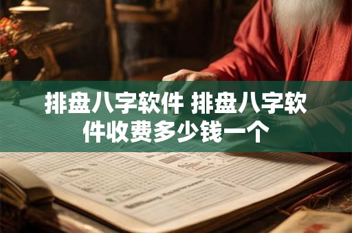 排盘八字软件 排盘八字软件收费多少钱一个