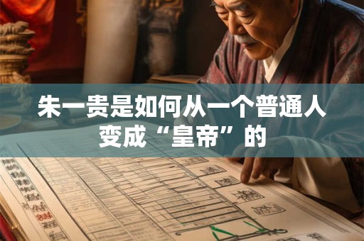 朱一贵是如何从一个普通人变成“皇帝”的