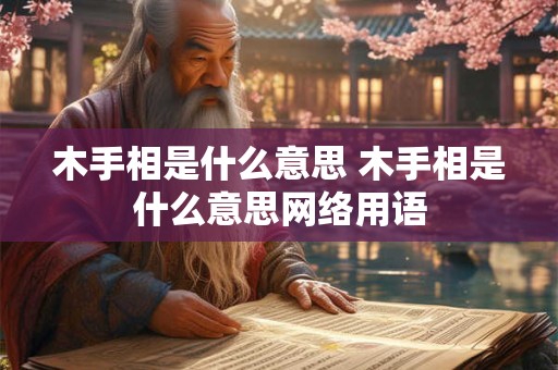 木手相是什么意思 木手相是什么意思网络用语