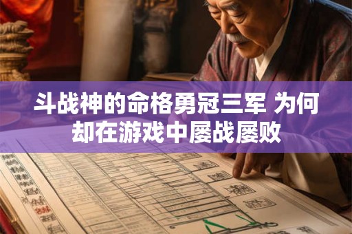 斗战神的命格勇冠三军 为何却在游戏中屡战屡败