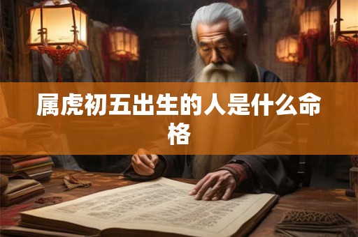 属虎初五出生的人是什么命格