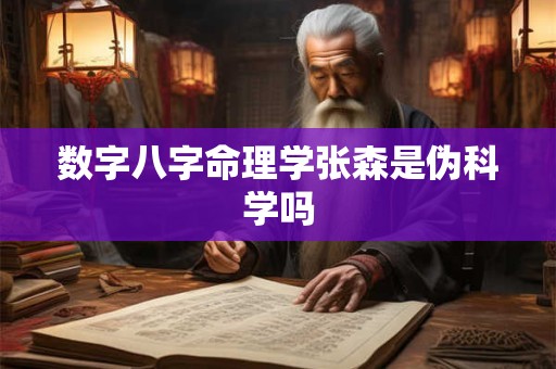 数字八字命理学张森是伪科学吗