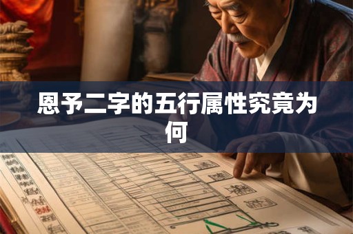 恩予二字的五行属性究竟为何