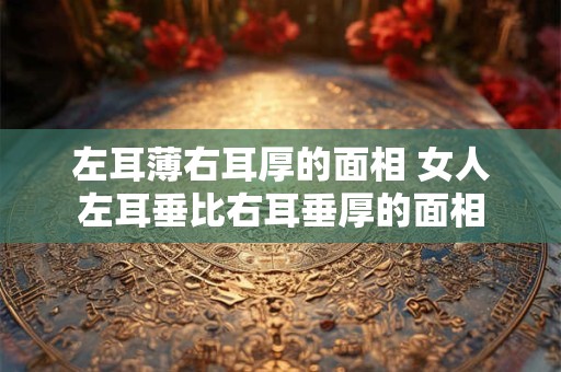 左耳薄右耳厚的面相 女人左耳垂比右耳垂厚的面相