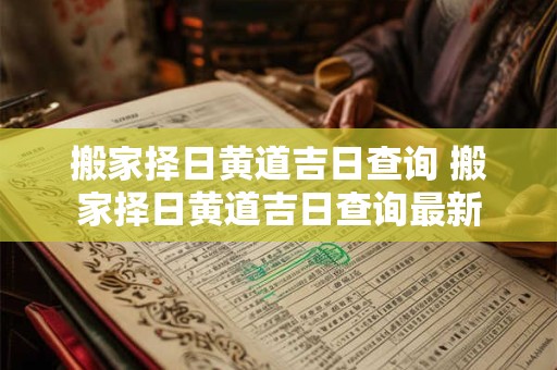 搬家择日黄道吉日查询 搬家择日黄道吉日查询最新