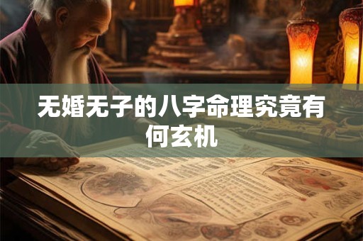 无婚无子的八字命理究竟有何玄机