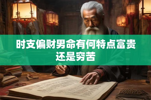 时支偏财男命有何特点富贵还是穷苦