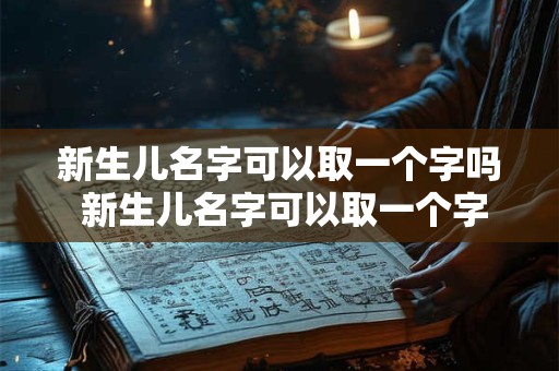 新生儿名字可以取一个字吗 新生儿名字可以取一个字吗女孩