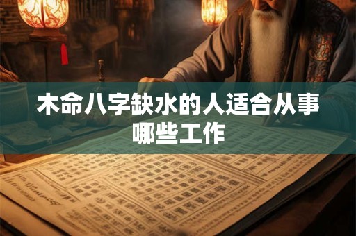 木命八字缺水的人适合从事哪些工作
